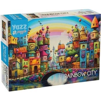 Yazz Пъзел Yazz Puzzle от 1000 части - Град под дъгата (3863)