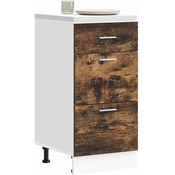 vidaXL Долен шкаф "Lyon" опушен дъб 40x46x81, 5 см, инженерно дърво (854215)