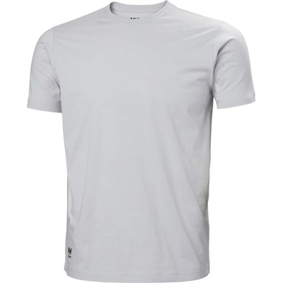 Helly Hansen tričko Manchester Classic 79161 krátký rukáv pánské šedé mlhavě