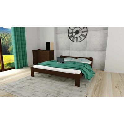 ComfortMatrace Isabela + rošt masiv borovice barva ořech matrace Goltex 20cm