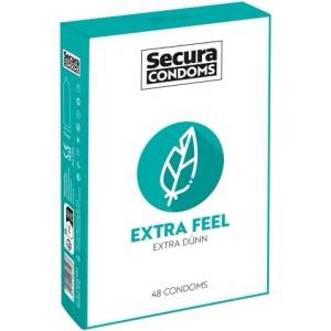 Secura 48 бр. Тънки презервативи Secura Extra Feel