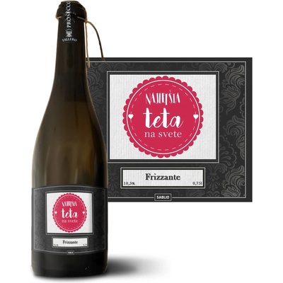 Sablio Najlepšia teta na svete Prosecco biele suché šumivé víno 10,5 % 0,75 l (holá fľaša)