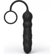 Marc Dorcel Deep Seeker Plug Anal Dálkově ovládaný anální kolík s erekčním kroužkem černé