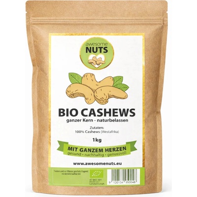 Bio kešu oříšky 1 kg