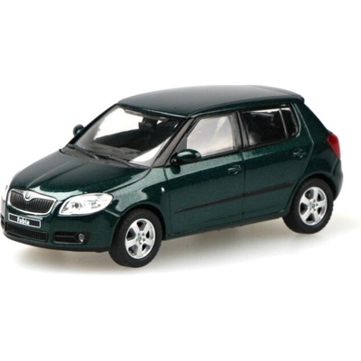 Škoda Fabia II 2006 Zelená Amazonian Metalíza ABREX 1:43