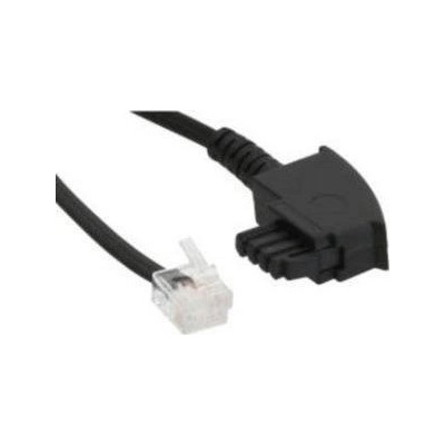 InLine 18602 телефонен кабел 2 м Черен (18602)