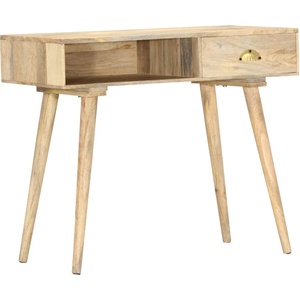 vidaXL Конзолна маса, 90x45x75 см, мангово дърво масив (286180)