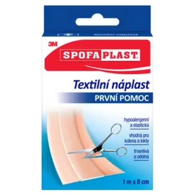 3M Spofaplast 164 Textilní elastic.náplast 1 m x 8 cm