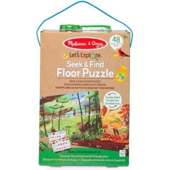 Melissa & Doug Двустранен пъзел за търсене и намиране - Let's Explore - Melissa & Doug (30833)