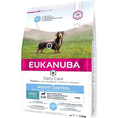 Eukanuba Dog Adult Weight Control Small&Medium 2,3 kg