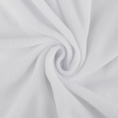 Pro Háčkování Látka polar fleece bílá