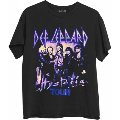 Def Leppard tričko Hysteria Tour čierne