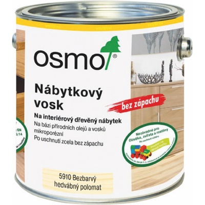 Osmo 5910 Nábytkový vosk 2,5 l Bezfarebný