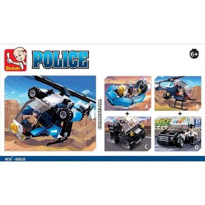 Sluban B0638A Polícia 4v1 Vznášadlo