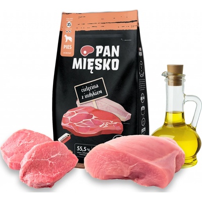 Pan Mięsko Teľacie mäso s morčacím mäsom XS 3 kg