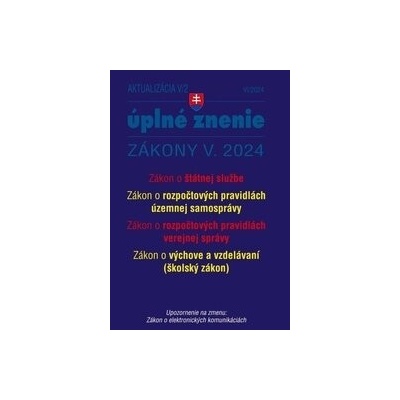 Aktualizácia V/2 2024 - štátna služba, informačné technológie verejnej správy