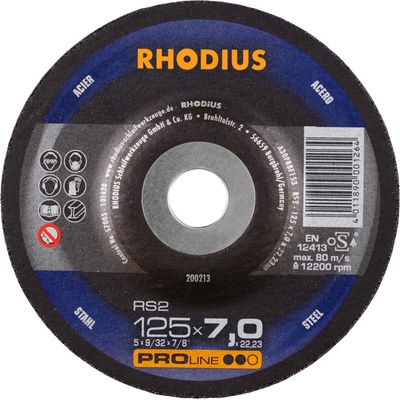 RHODIUS Brusný kotouč RS2 125 x 7,0 x 22,23 PROline 200213