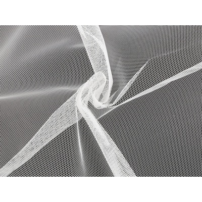 Tyl tuhý na krinolínu, střední, 1 Off White mat