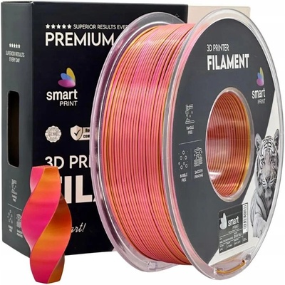 Smart Print FG-S99-E1, 3D филамент, PLA Silk, Dual Color, Pink, Gold, 1kg, 1, 75mm (FG-S99-E1)
