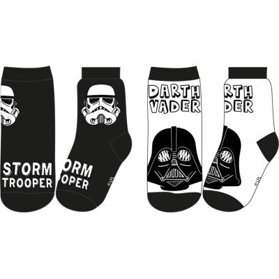 Star Wars licencie Chlapčenské ponožky Star Wars biela / čierna