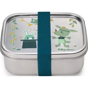 Lilliputiens - nerezový svačinový box - dráček Joe uni