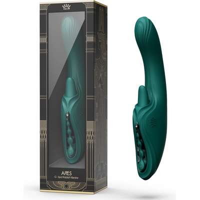 ZALO Ares G-Spot Rabbit Vibrator App Controlled Turquoise Green
