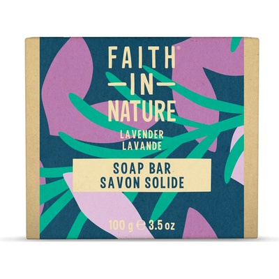Faith in Nature rastlinné tuhé mydlo levanduľa 100 g