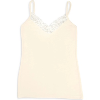 Engel Дамско копринено термобельо Engel Women's Top with Lace Silk base layer - Natur - размер 46/48 (EU) (114-1895-0214)