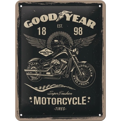 Postershop Plechová cedule: Good Year (Motorcycle) - 20x15 cm