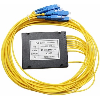 Conneu Оптичен сплитер PLC 1x8 с SC-UPC конектори (CNPLC-108-SC1-SC1-BOX)