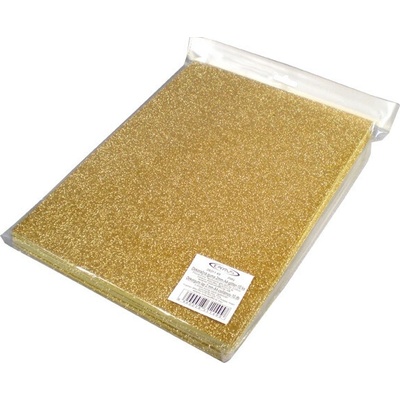 Mosgumi A4 glitter zlatý