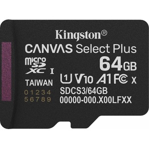 Kingston microSDXC Canvas Select Plus 64GB (SDCS3/64GBSP)