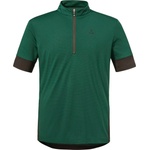Schöffel Мъжка фланелка с къс ръкав за колоездене Schöffel Shirt Style Pinega Cycling jersey - Fir Green - размер 48 (EU) (056-3373-0512)