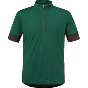 Schöffel Мъжка фланелка с къс ръкав за колоездене Schöffel Shirt Style Pinega Cycling jersey - Fir Green - размер 48 (EU) (056-3373-0512)