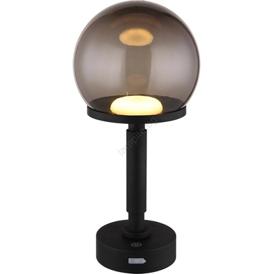 GLOBO 21034S - LED Акумулаторна настолна сензорна лампа HAKU LED/2, 5W/5V 2700/4000/6500K черен (GL7930)