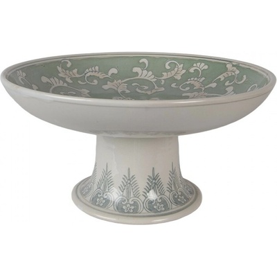 Clayre & Eef Porcelánová mísa na noze Vintage Unique L 32 x 15 cm