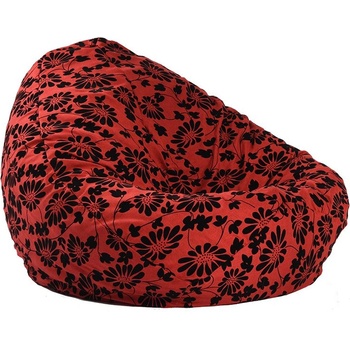 Image 1 of PUFRELAX Калъф за пуф круша, 520л. , Nirvana Gigant - Poppy (COVER_PUF-G-NGG-PT-PPY)