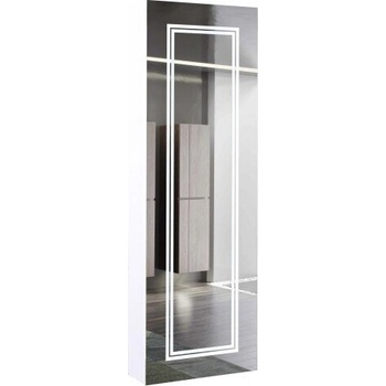 InterCeramic Колона за баня ICP 40120 - 15x40x120 см, Бял гланц с LED огледало (ICP 40120)