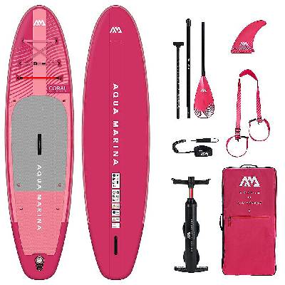 Aqua Marina Coral 10'2"x31"x4.7" - Rasberry - women´s 10'2"x31"x4.7"