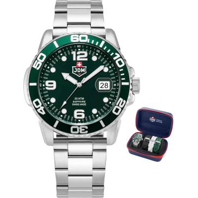 JDM Мъжки часовник JDM Military Sapphire Mike Plus сет с каишки JDM-WG029-01 (JDM-WG029-01)