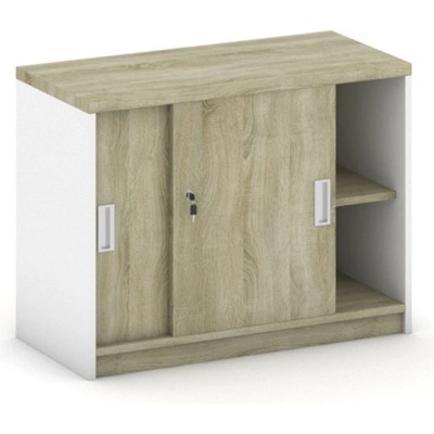 Mirelli A+ Nástavba zasouvací 800 x 400 x 600 mm, bílá/dub sonoma, – Zboží Dáma