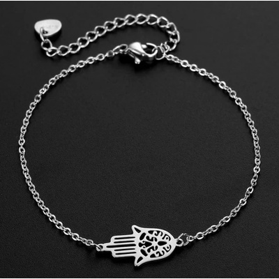 Blingstar Dámský náramek Hamsa ruka Fátimy nerez ocel 2376