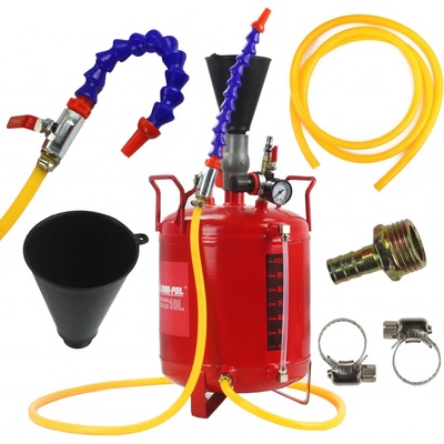 Pneumatická plnička oleja automatických prevodoviek ATF, s adaptérmi, 8 l - QUATROS QS60642 QS60642