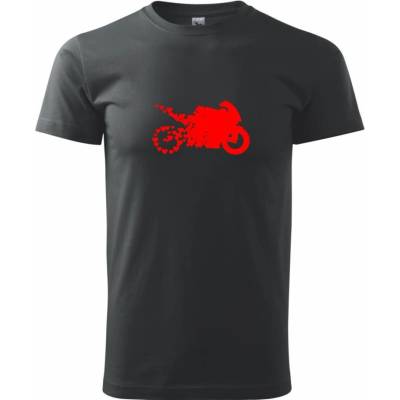 Moto love Klasické pánské triko černá