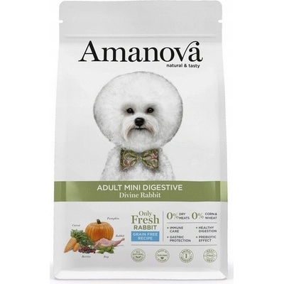 Amanova Dog Adult Mini Digestive Rabbit & Pumpkin Grain Free 0,8 kg