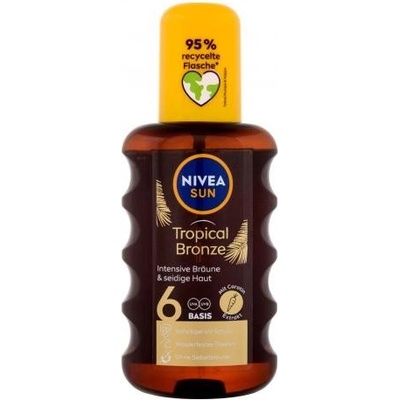 Nivea Sun Tropical Bronze Oil Spray SPF6 200 ml olej na opalování s karotenem unisex