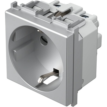 TEM Контакт шуко 2P+E 16A 2M, цвят Сребро мат, Modul - VM10ES (VM10ES)