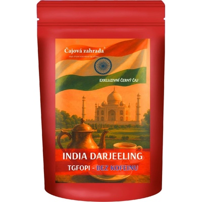 Čajová zahrada India Darjeeling TGFOPI černý čaj Bez Kofeinu 0,5 kg