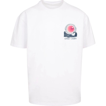 Mister Tee Тениска Sunset Charm Oversized T-shirt white XXLUB-MP0008528-00220 - Тъмносив, размер XL
