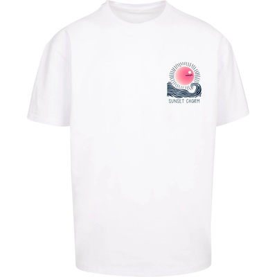 Mister Tee Тениска Sunset Charm Oversized T-shirt white XXLUB-MP0008528-00220 - Тъмносив, размер XL